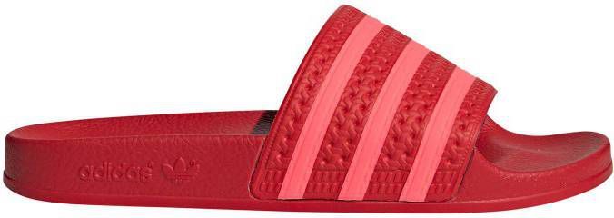 Adidas originals adilette badslippers rood/roze - Damesschoenen.nl
