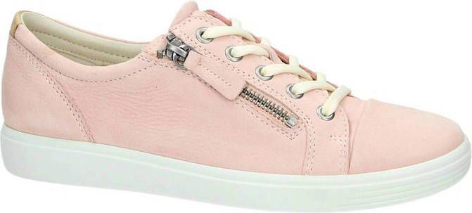 Ecco Soft 7 lage sneakers roze - Damesschoenen.nl